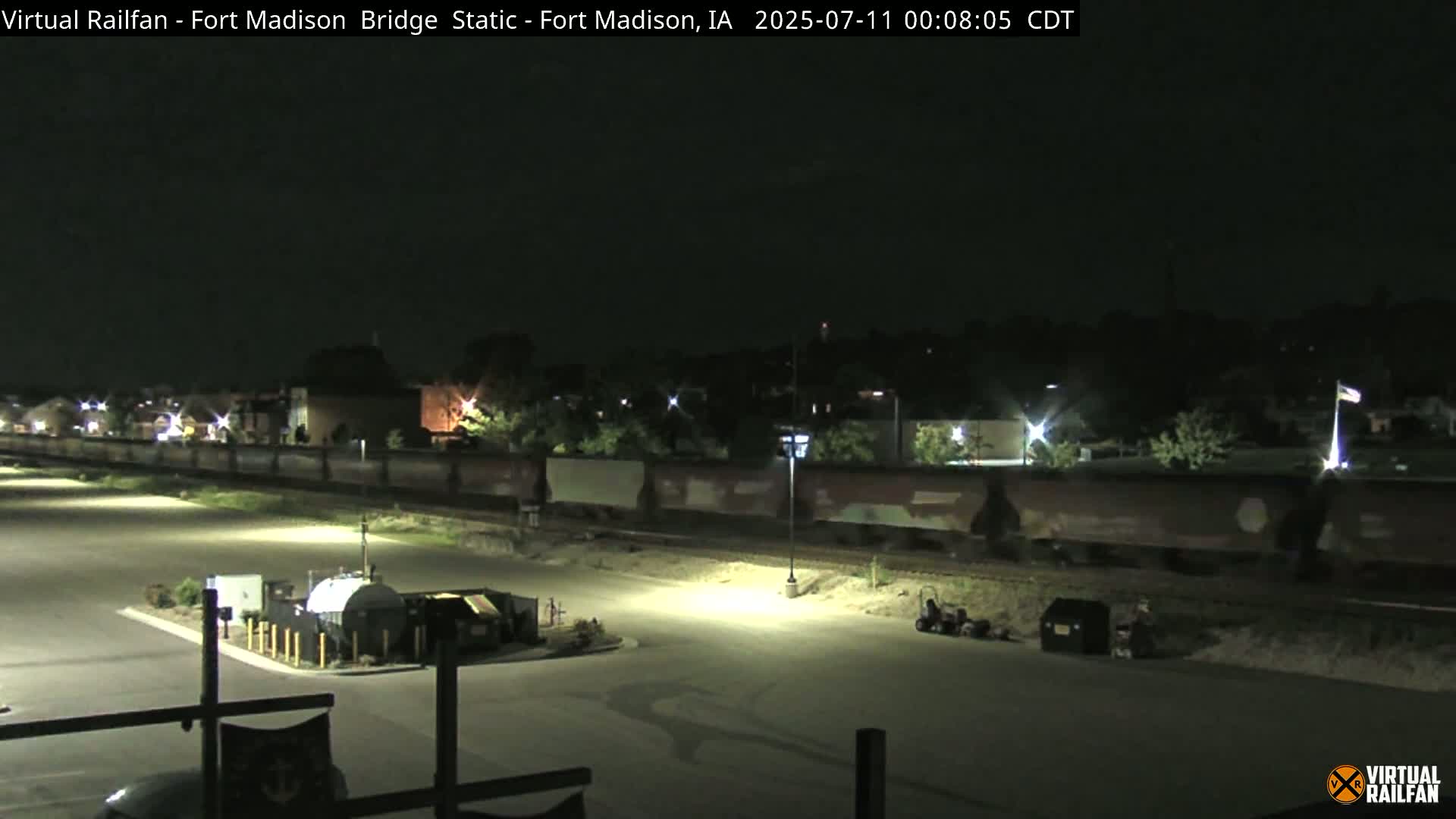 Fort Madison Railroad Crossing Live Cam -  Fort Madison, Lee, Iowa, USA