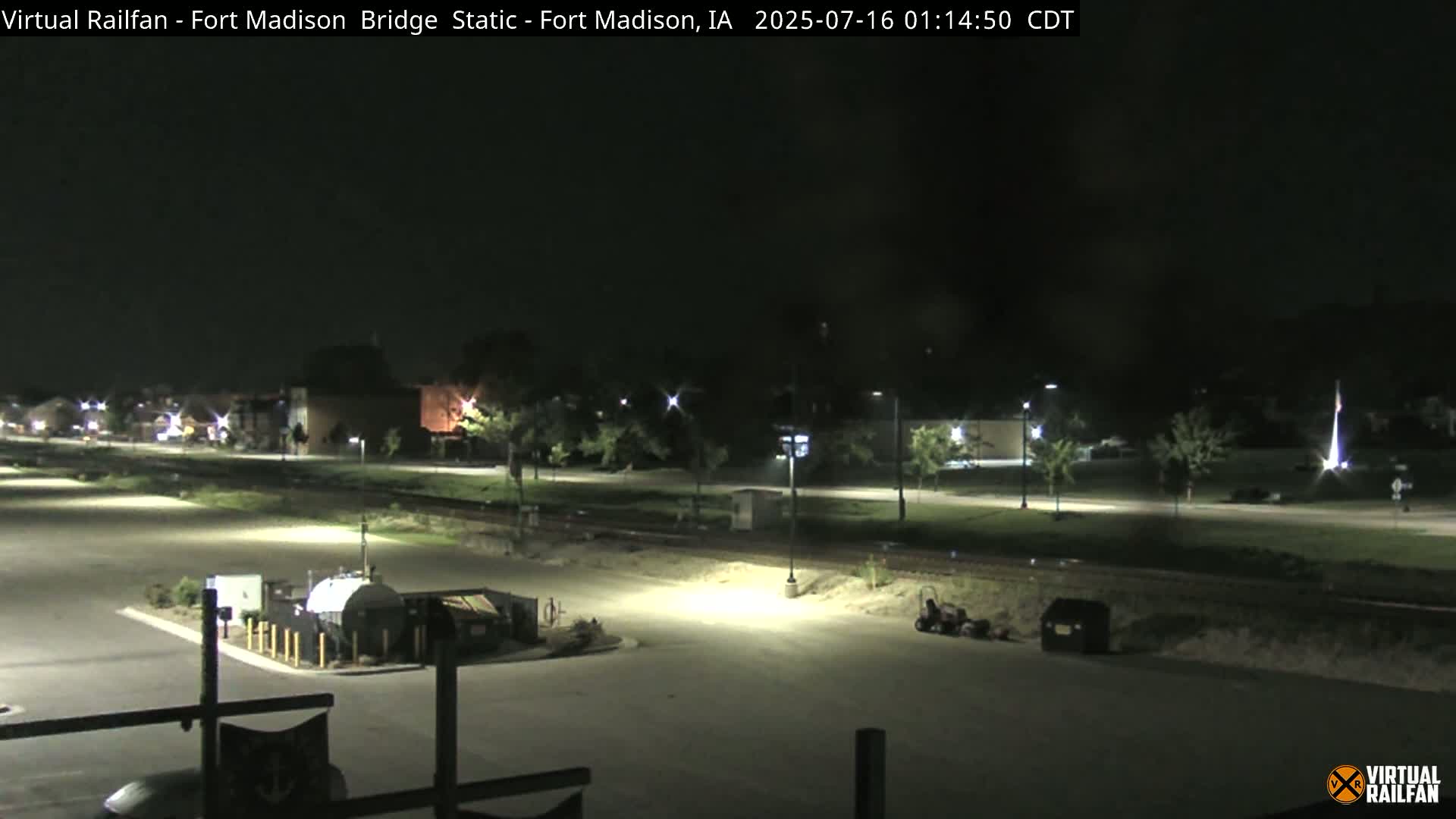 Fort Madison Railroad Crossing Live Cam -  Fort Madison, Lee, Iowa, USA
