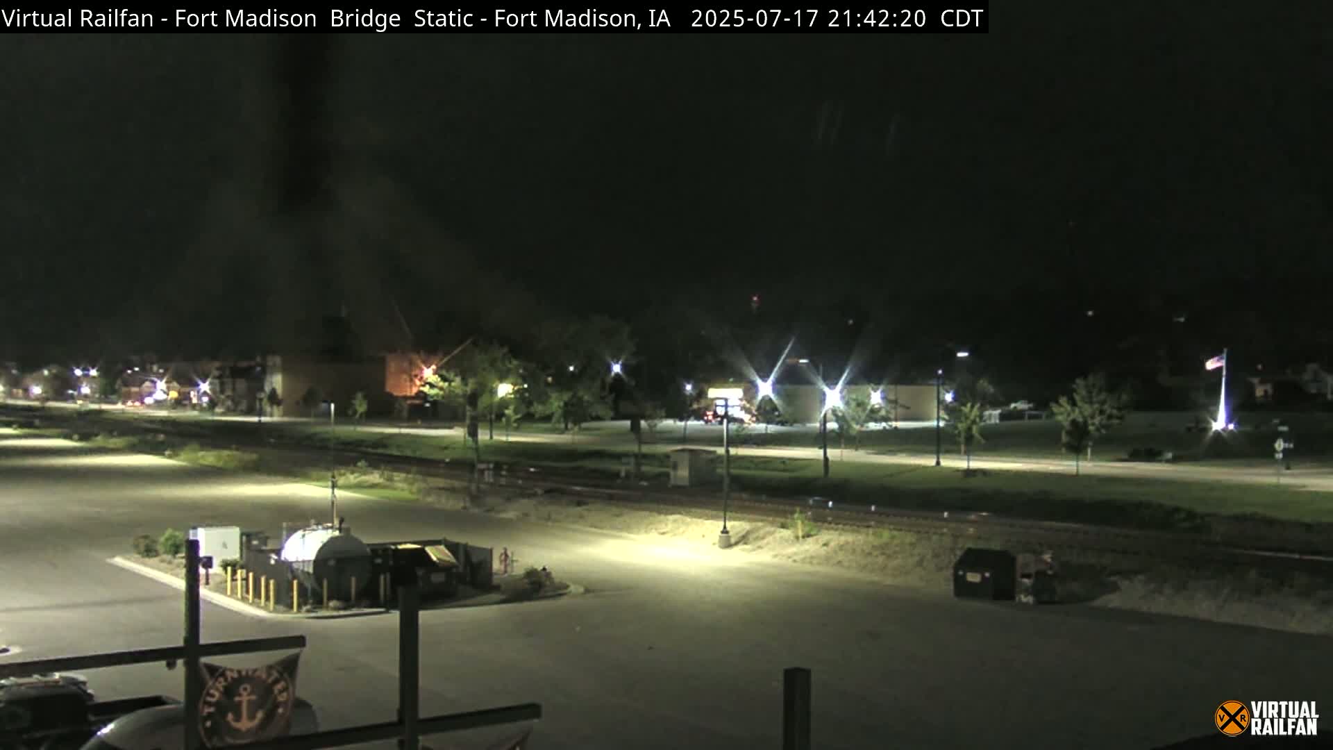Fort Madison Railroad Crossing Live Cam -  Fort Madison, Lee, Iowa, USA