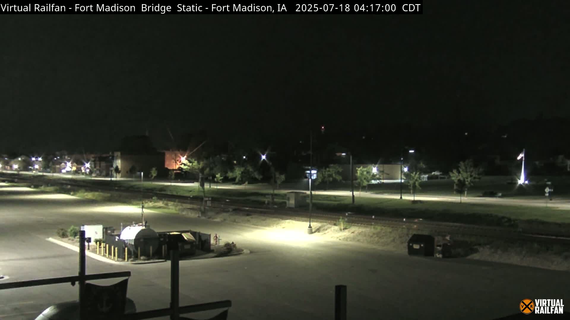 Fort Madison Railroad Crossing Live Cam -  Fort Madison, Lee, Iowa, USA