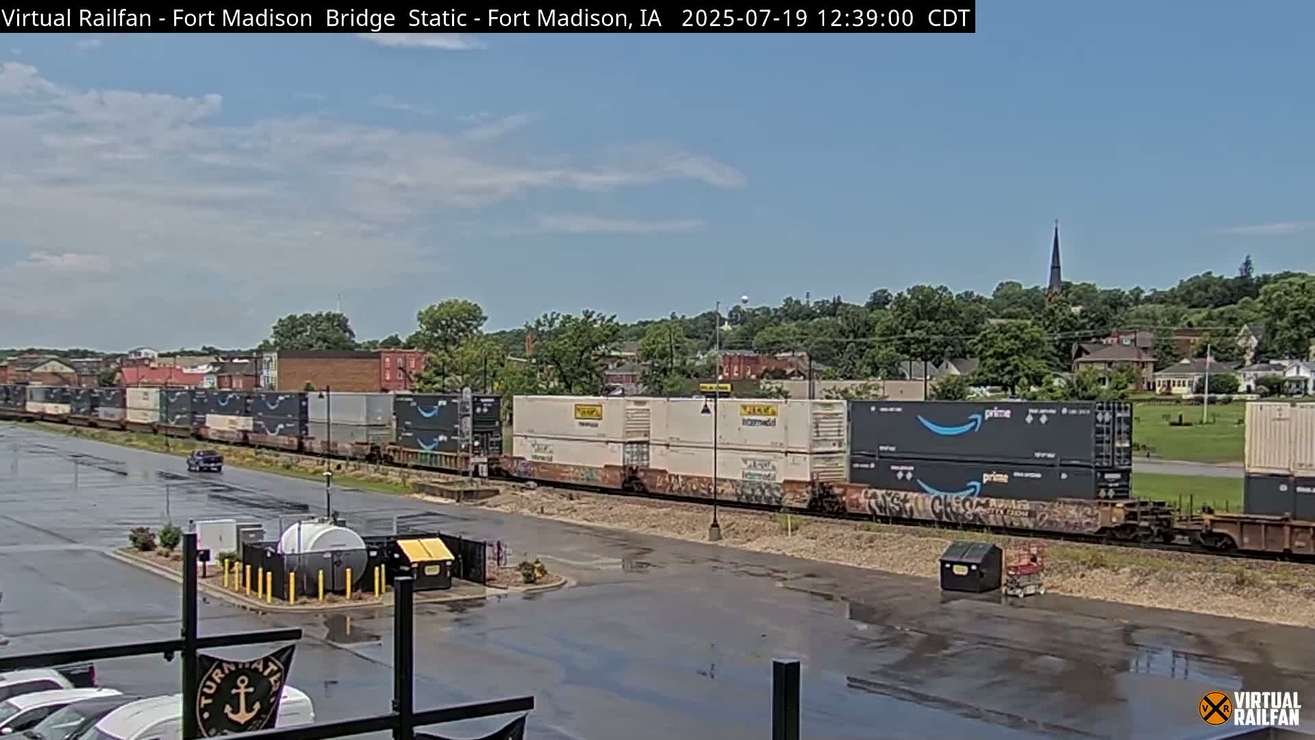 Fort Madison Railroad Crossing Live Cam -  Fort Madison, Lee, Iowa, USA