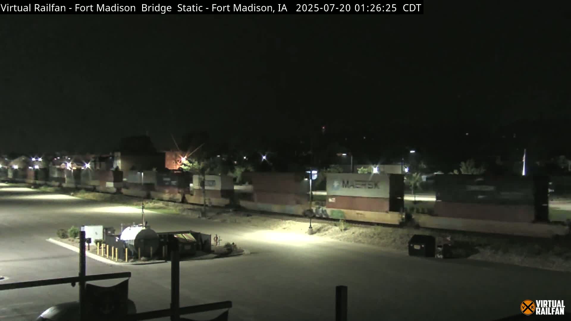 Fort Madison Railroad Crossing Live Cam -  Fort Madison, Lee, Iowa, USA