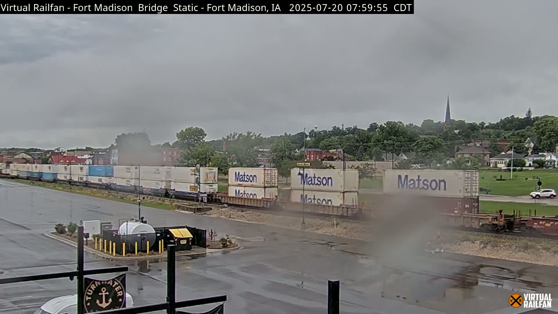 Fort Madison Railroad Crossing Live Cam -  Fort Madison, Lee, Iowa, USA