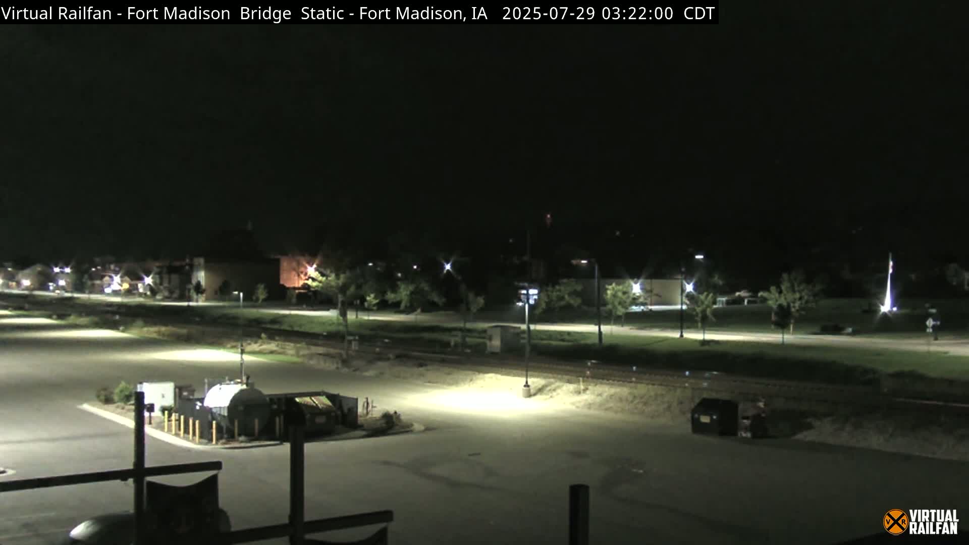 Fort Madison Railroad Crossing Live Cam -  Fort Madison, Lee, Iowa, USA
