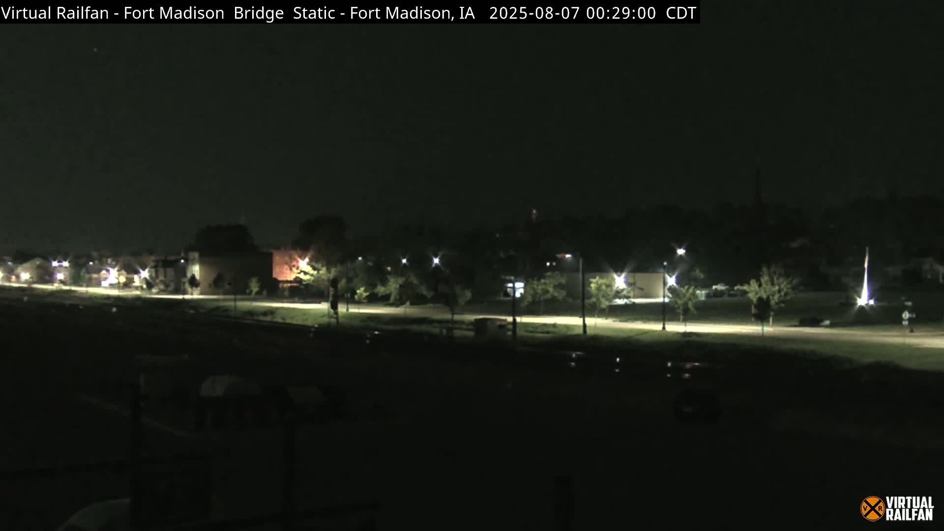 Fort Madison Railroad Crossing Live Cam -  Fort Madison, Lee, Iowa, USA