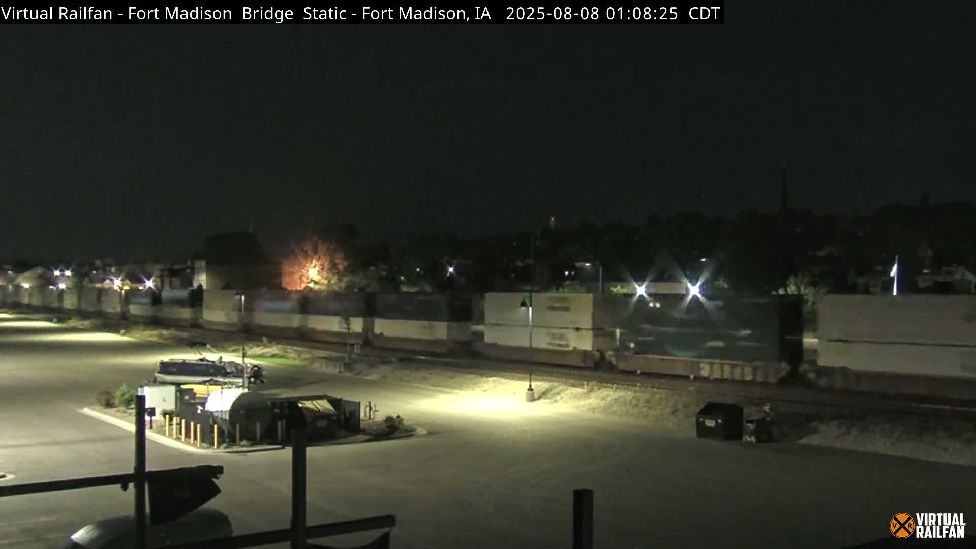 Fort Madison Railroad Crossing Live Cam -  Fort Madison, Lee, Iowa, USA