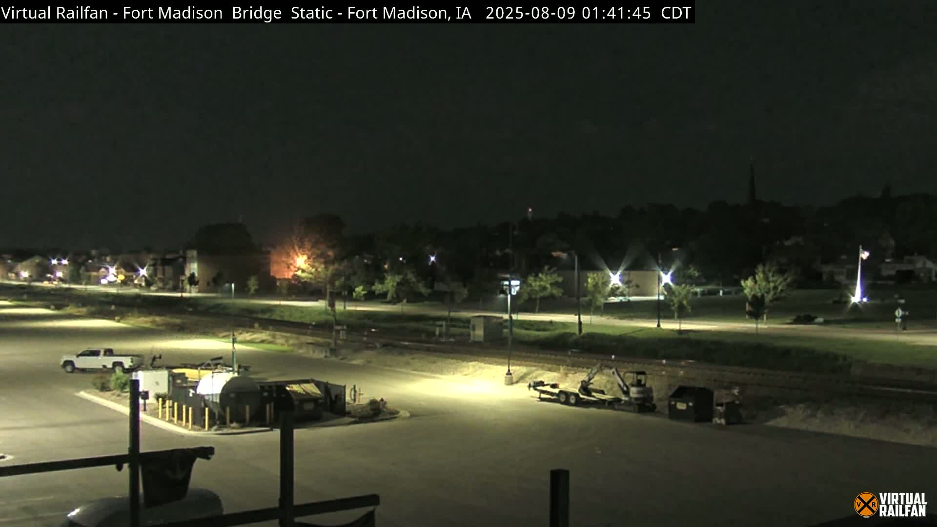 Fort Madison Railroad Crossing Live Cam -  Fort Madison, Lee, Iowa, USA