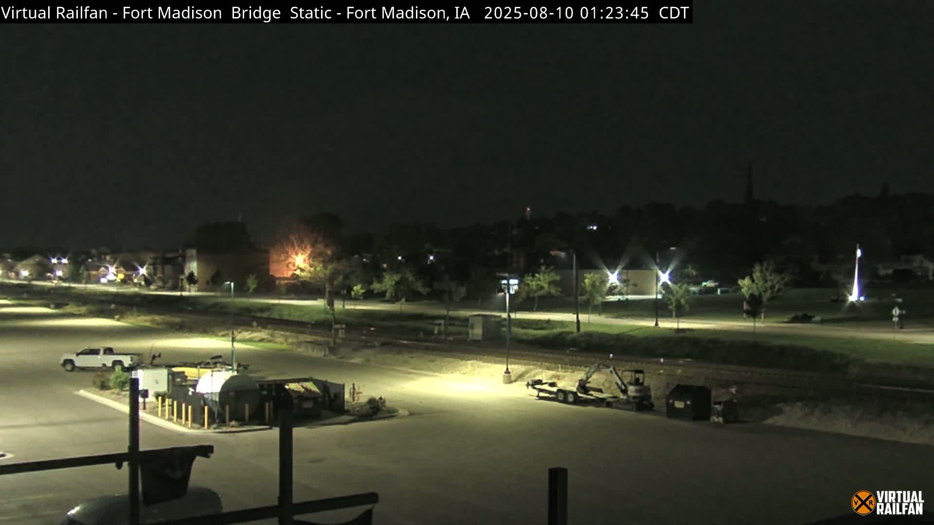 Fort Madison Railroad Crossing Live Cam -  Fort Madison, Lee, Iowa, USA