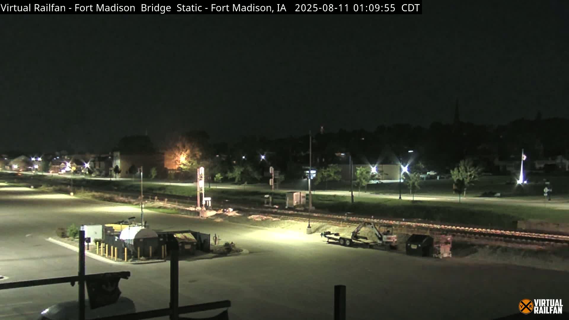 Fort Madison Railroad Crossing Live Cam -  Fort Madison, Lee, Iowa, USA