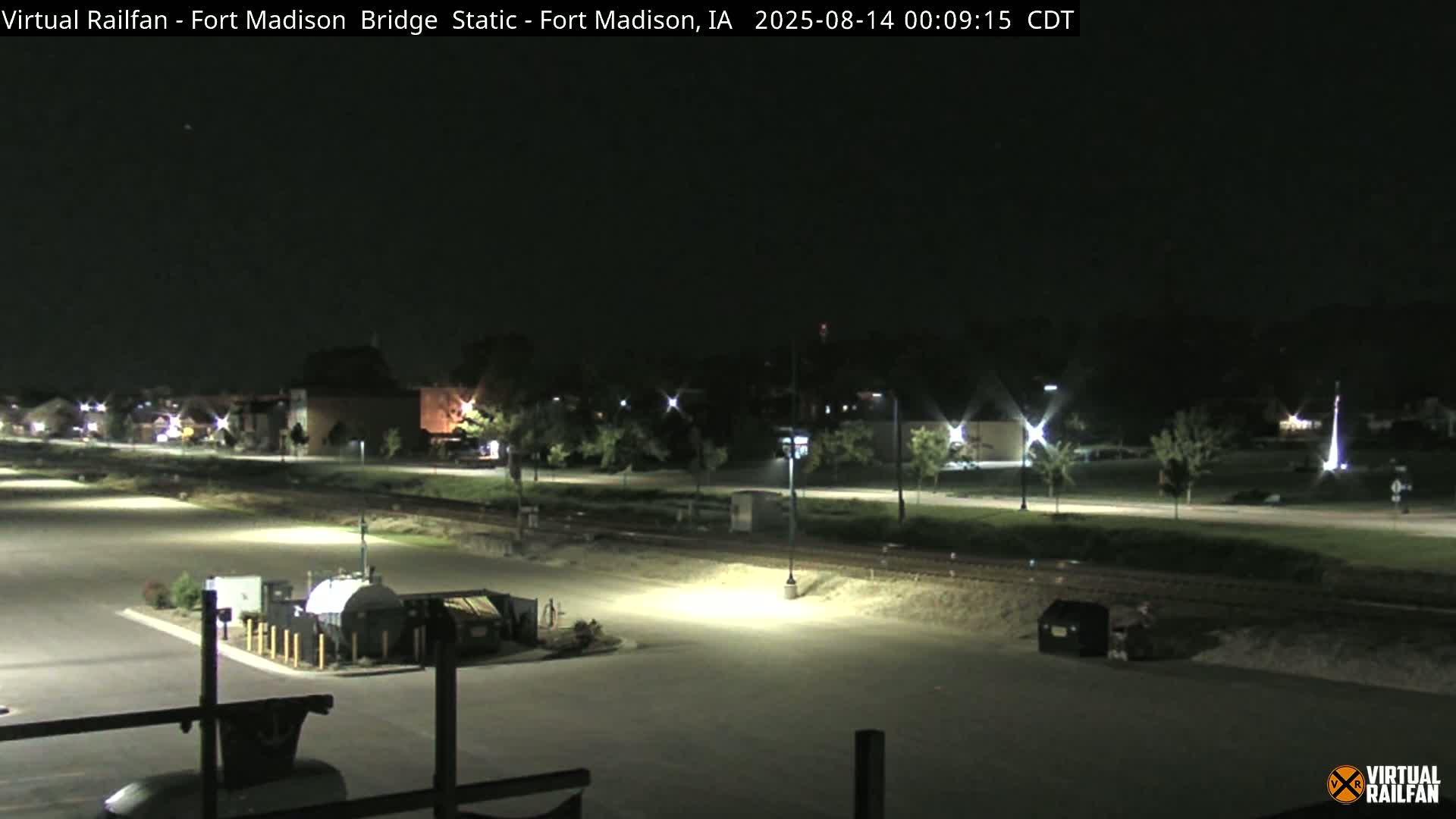 Fort Madison Railroad Crossing Live Cam -  Fort Madison, Lee, Iowa, USA