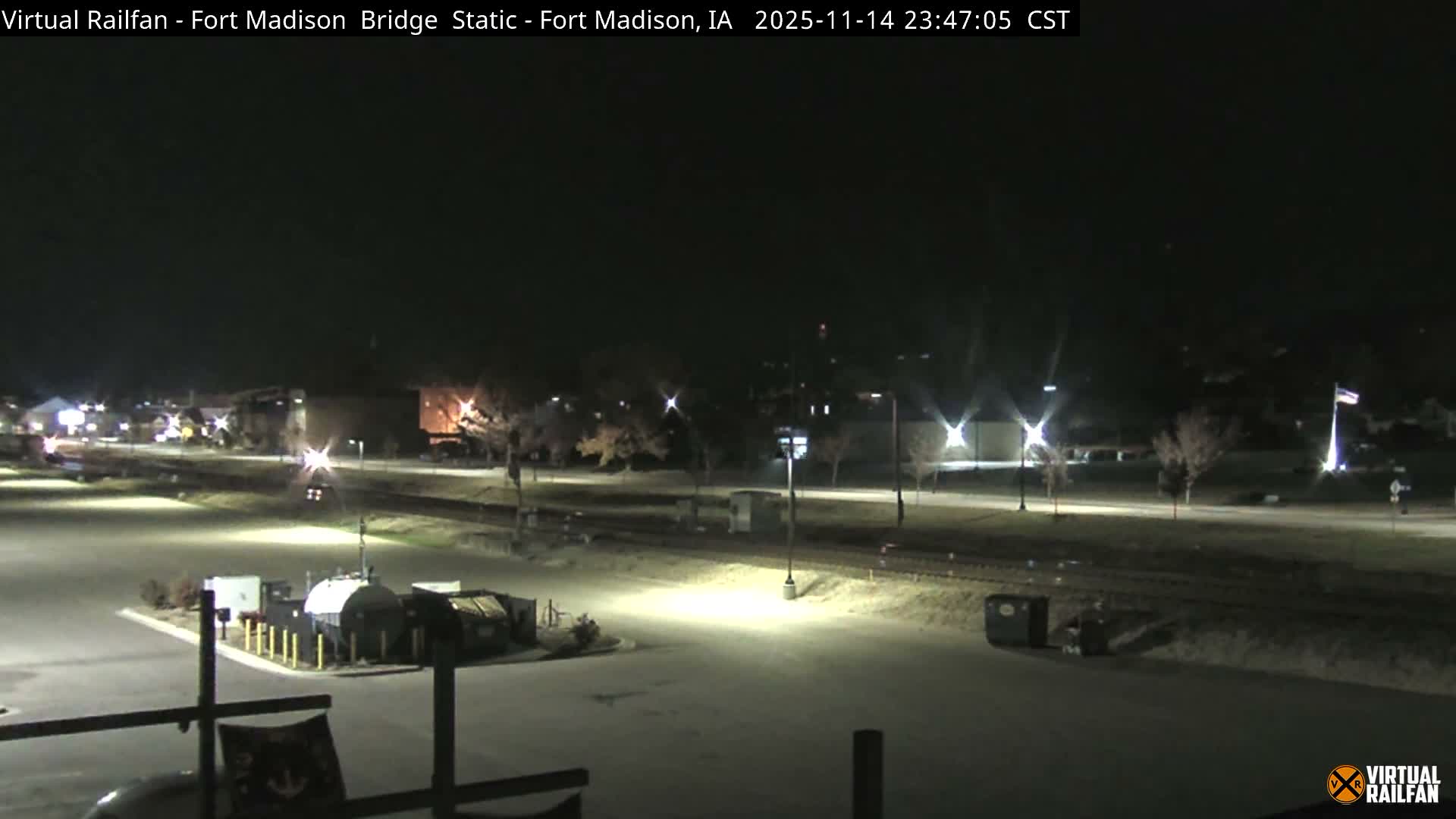 Fort Madison Railroad Crossing Live Cam -  Fort Madison, Lee, Iowa, USA