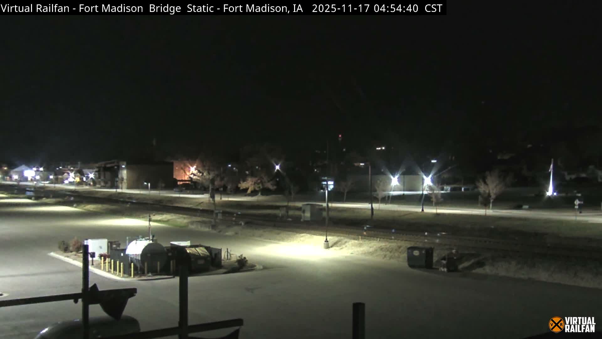 Fort Madison Railroad Crossing Live Cam -  Fort Madison, Lee, Iowa, USA