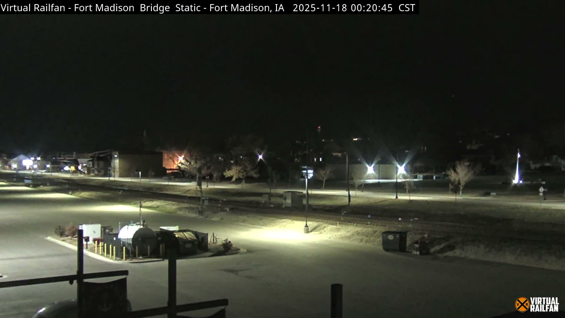 Fort Madison Railroad Crossing Live Cam -  Fort Madison, Lee, Iowa, USA