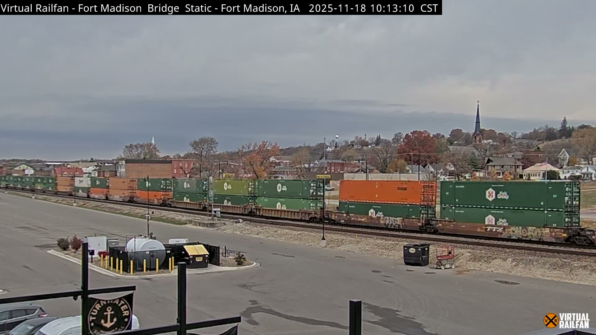 Fort Madison Railroad Crossing Live Cam -  Fort Madison, Lee, Iowa, USA