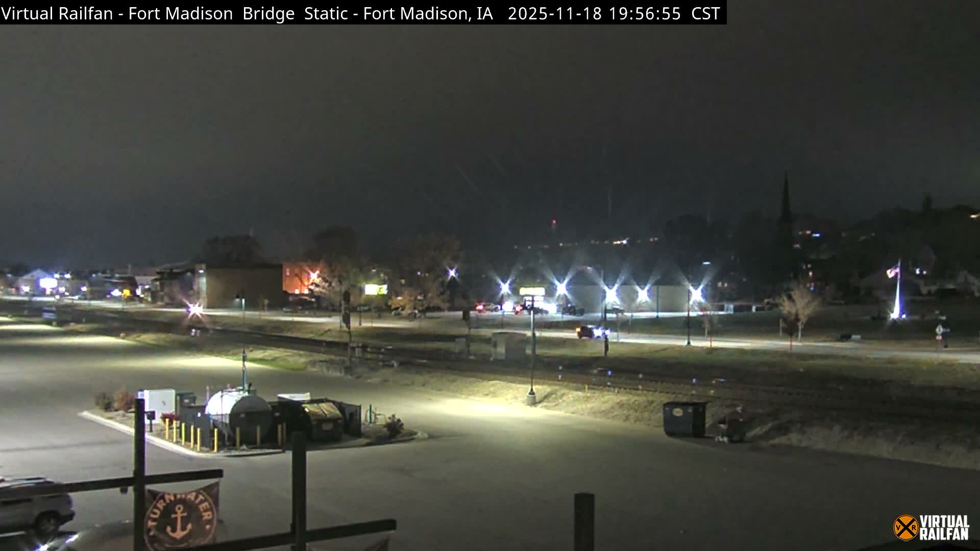 Fort Madison Railroad Crossing Live Cam -  Fort Madison, Lee, Iowa, USA