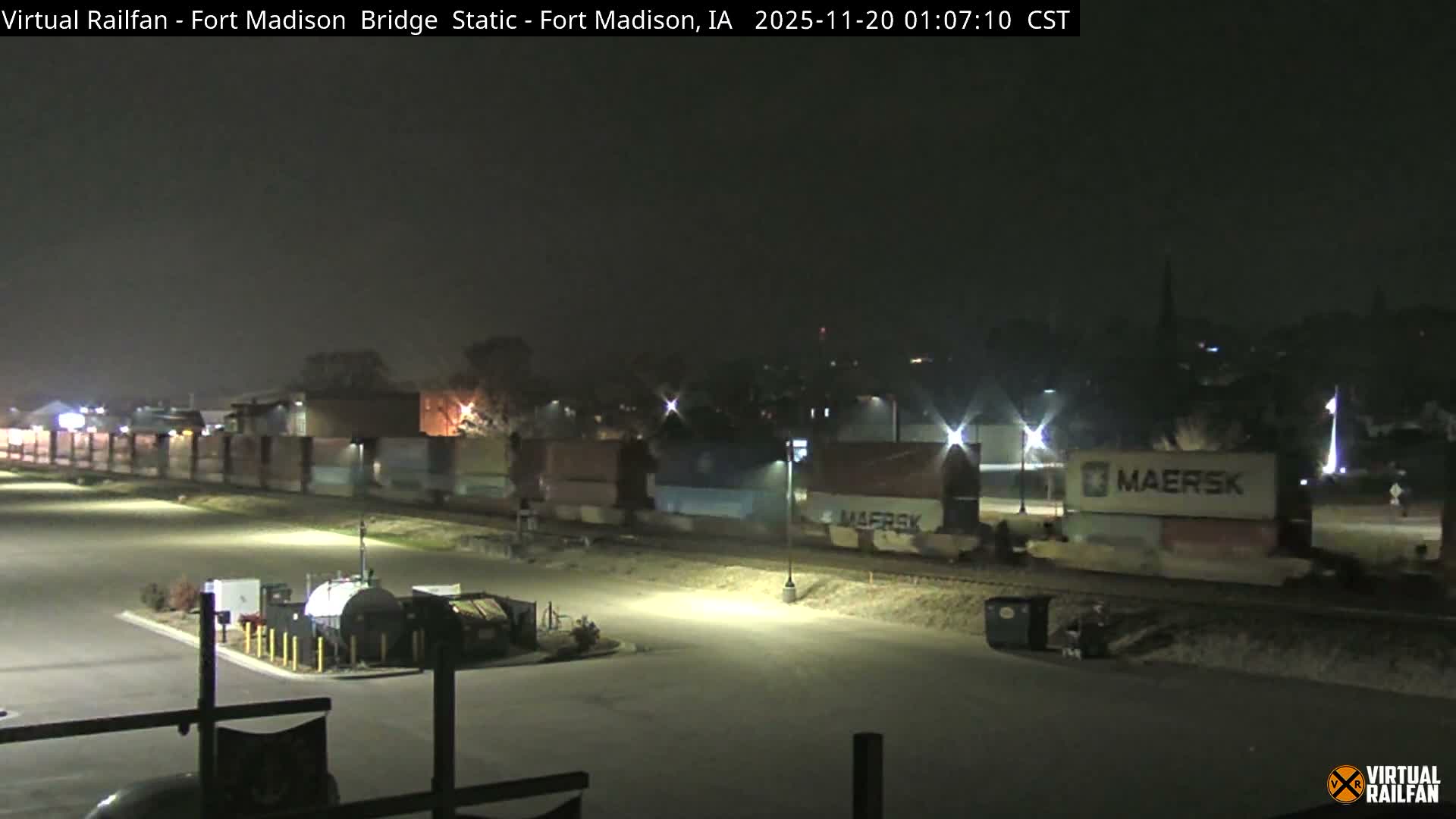 Fort Madison Railroad Crossing Live Cam -  Fort Madison, Lee, Iowa, USA