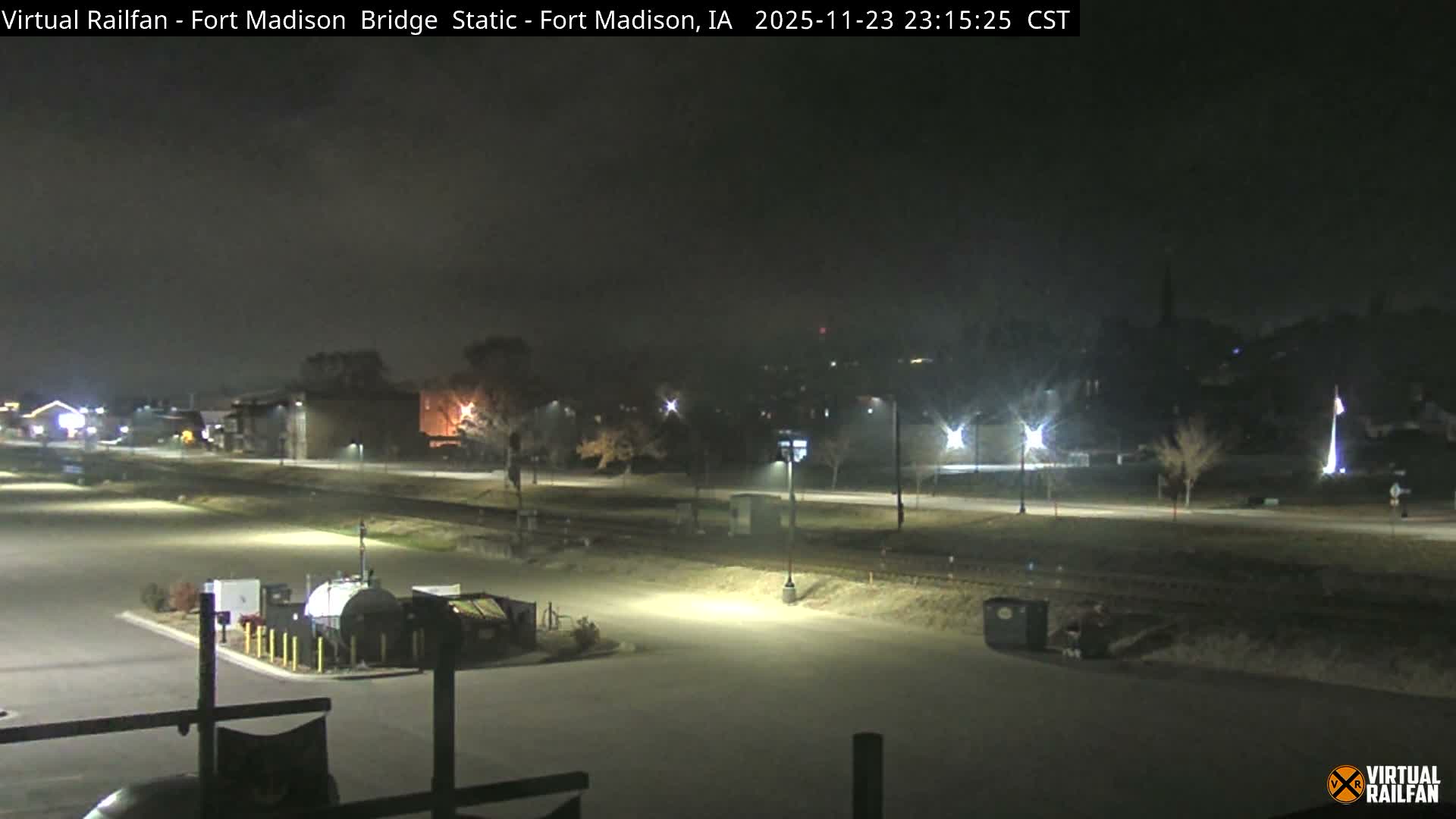 Fort Madison Railroad Crossing Live Cam -  Fort Madison, Lee, Iowa, USA