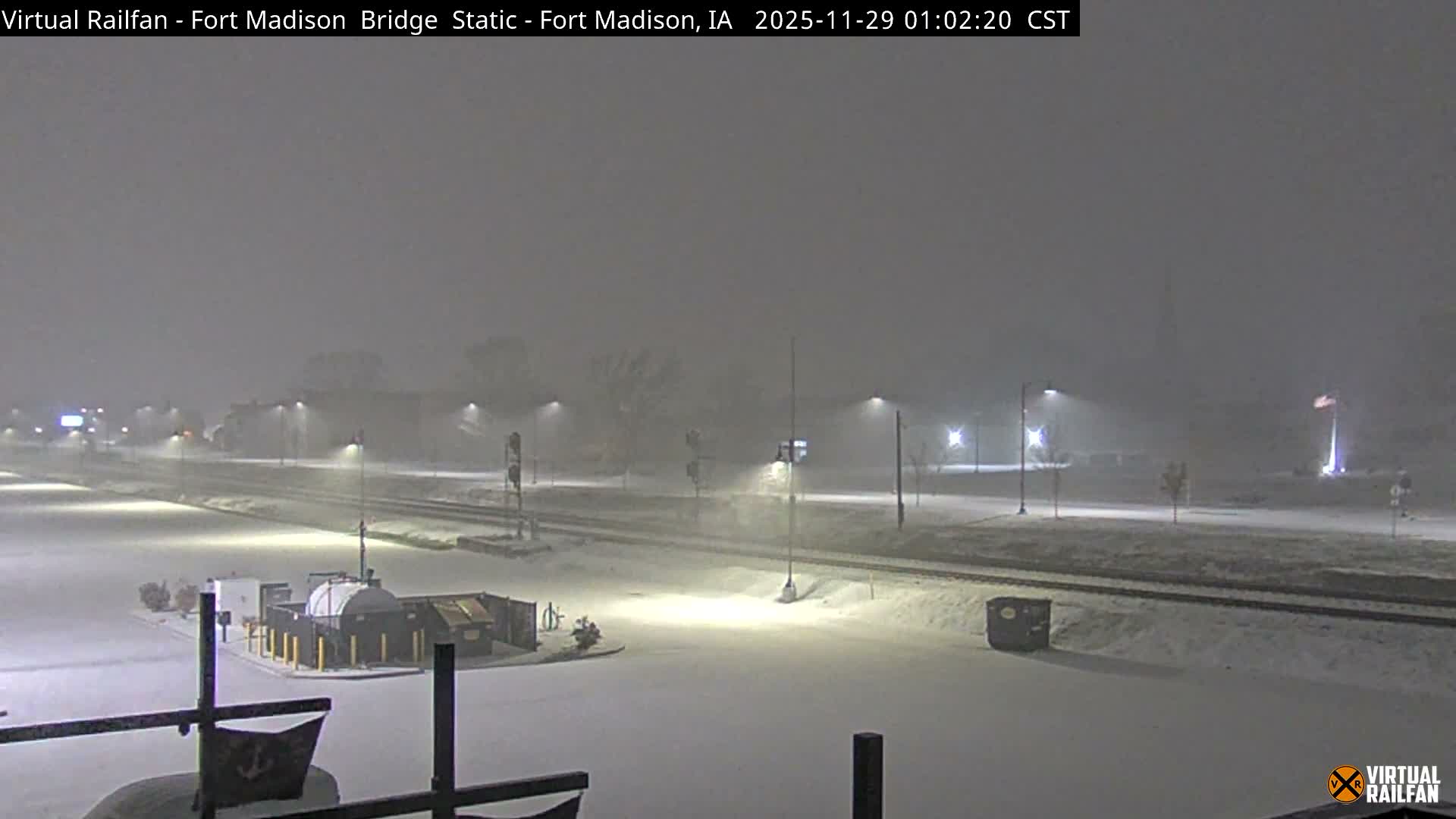 Fort Madison Railroad Crossing Live Cam -  Fort Madison, Lee, Iowa, USA