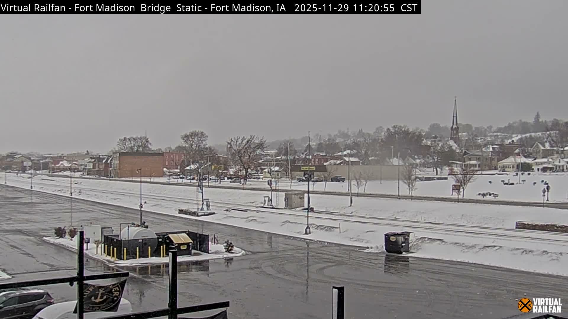Fort Madison Railroad Crossing Live Cam -  Fort Madison, Lee, Iowa, USA
