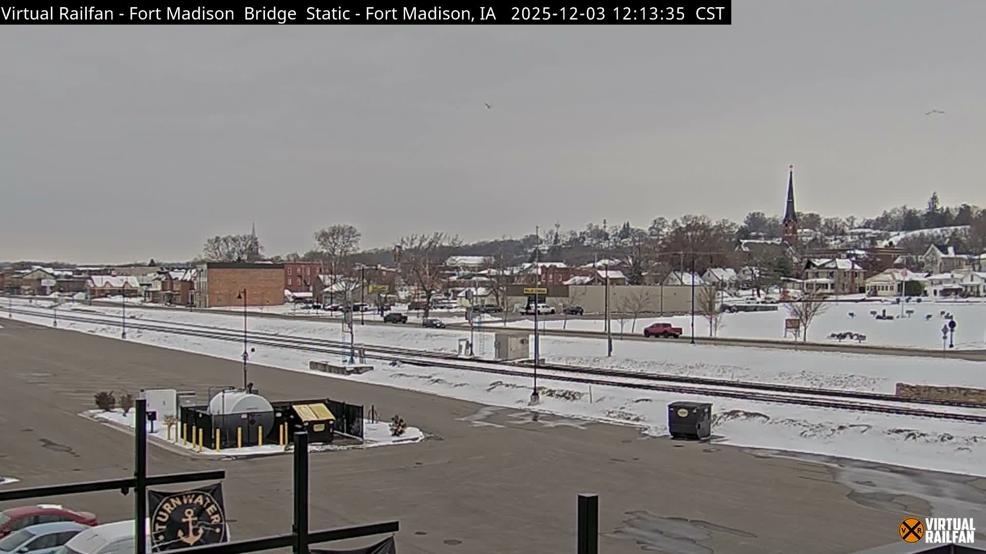 Fort Madison Railroad Crossing Live Cam -  Fort Madison, Lee, Iowa, USA