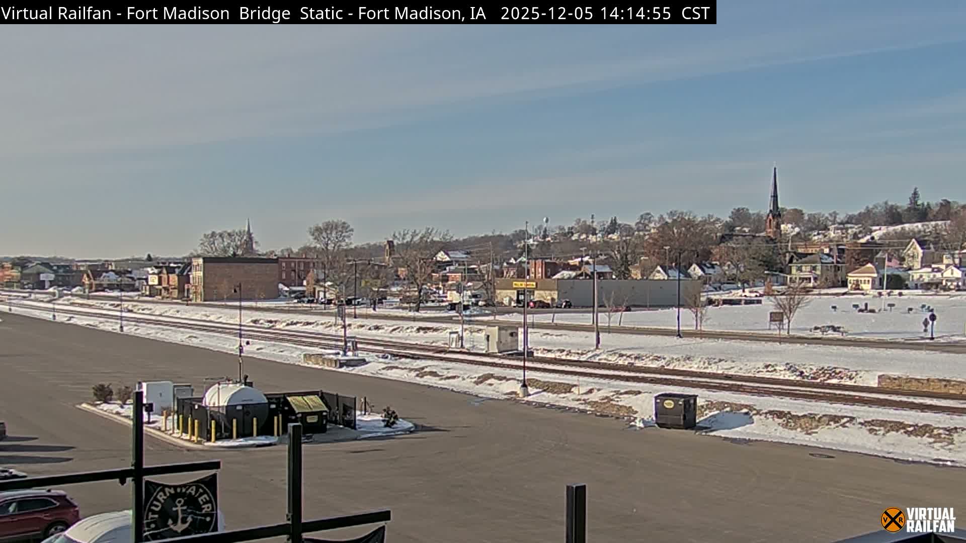 Fort Madison Railroad Crossing Live Cam -  Fort Madison, Lee, Iowa, USA