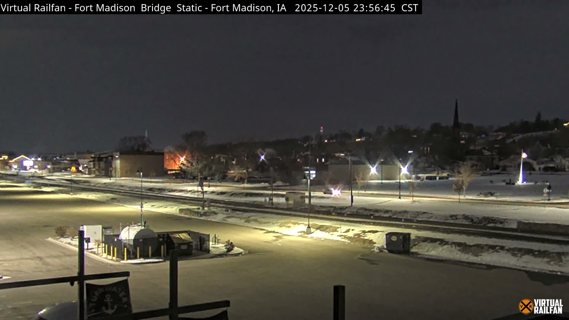 Fort Madison Railroad Crossing Live Cam -  Fort Madison, Lee, Iowa, USA