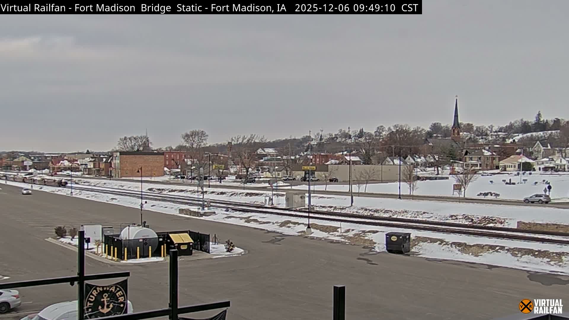 Fort Madison Railroad Crossing Live Cam -  Fort Madison, Lee, Iowa, USA