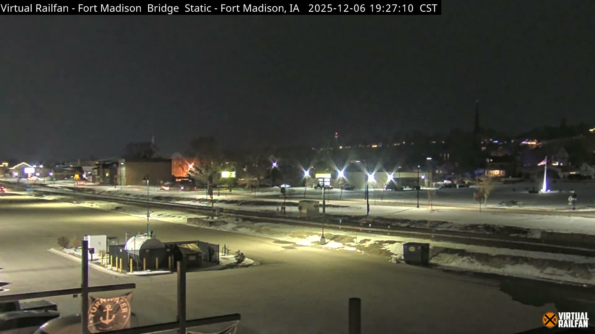 Fort Madison Railroad Crossing Live Cam -  Fort Madison, Lee, Iowa, USA