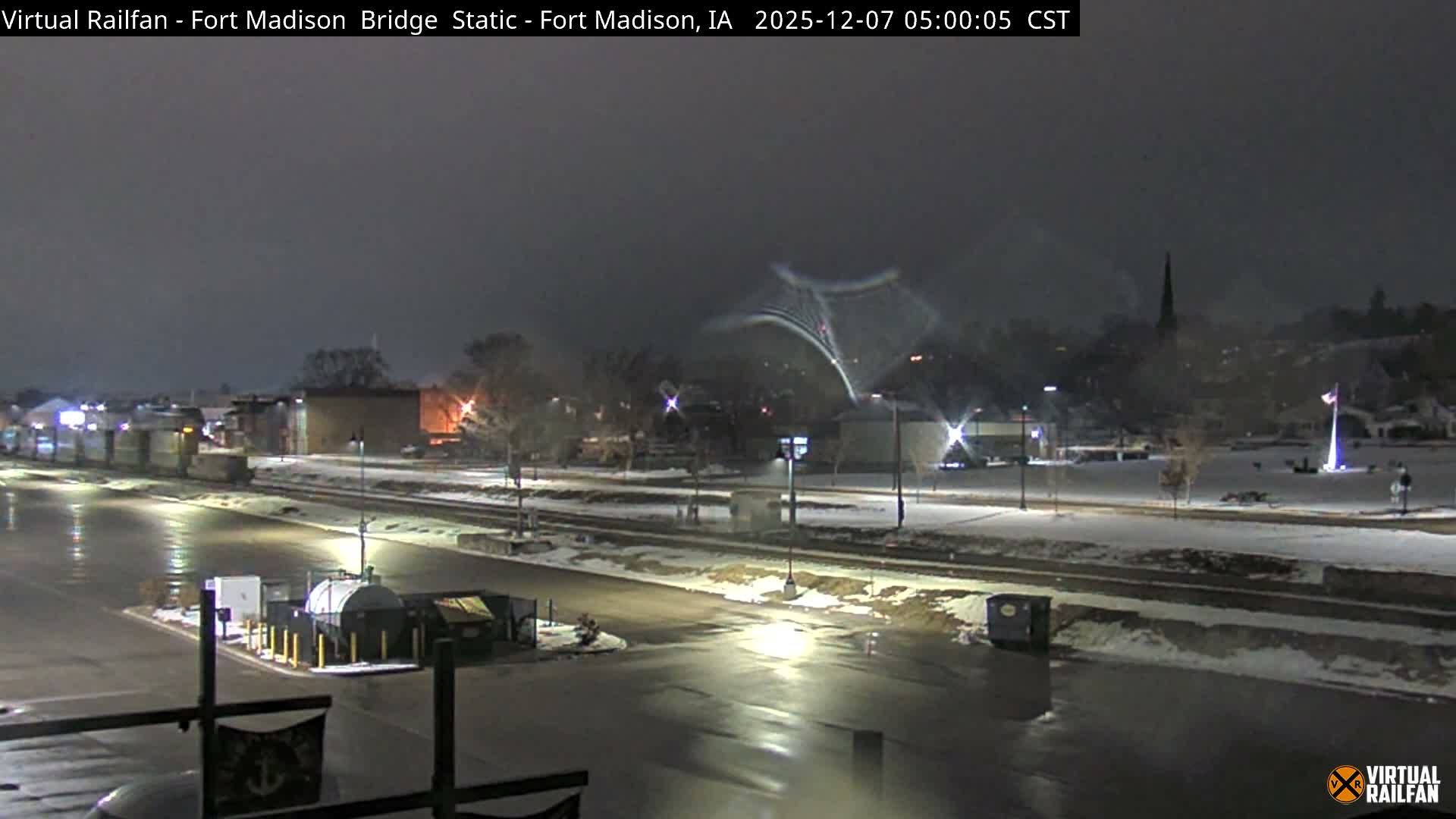 Fort Madison Railroad Crossing Live Cam -  Fort Madison, Lee, Iowa, USA