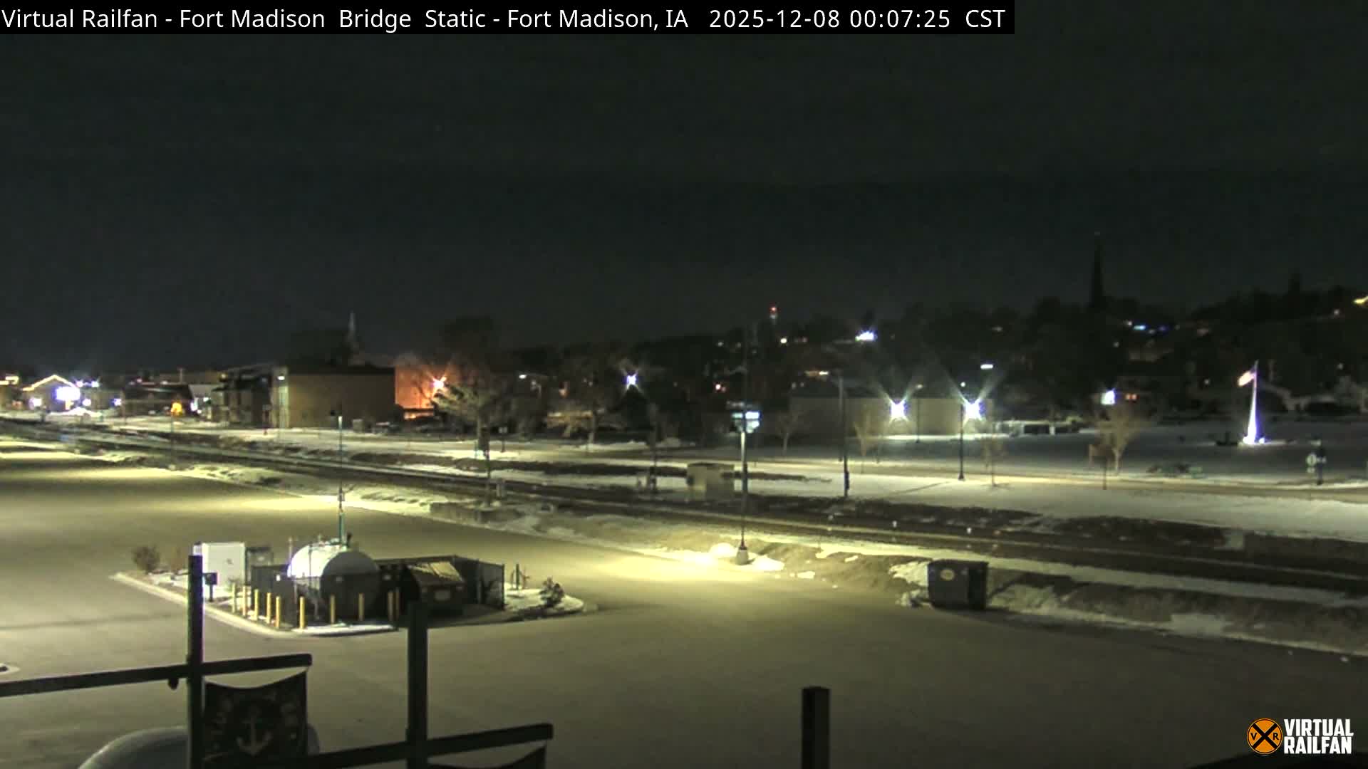 Fort Madison Railroad Crossing Live Cam -  Fort Madison, Lee, Iowa, USA