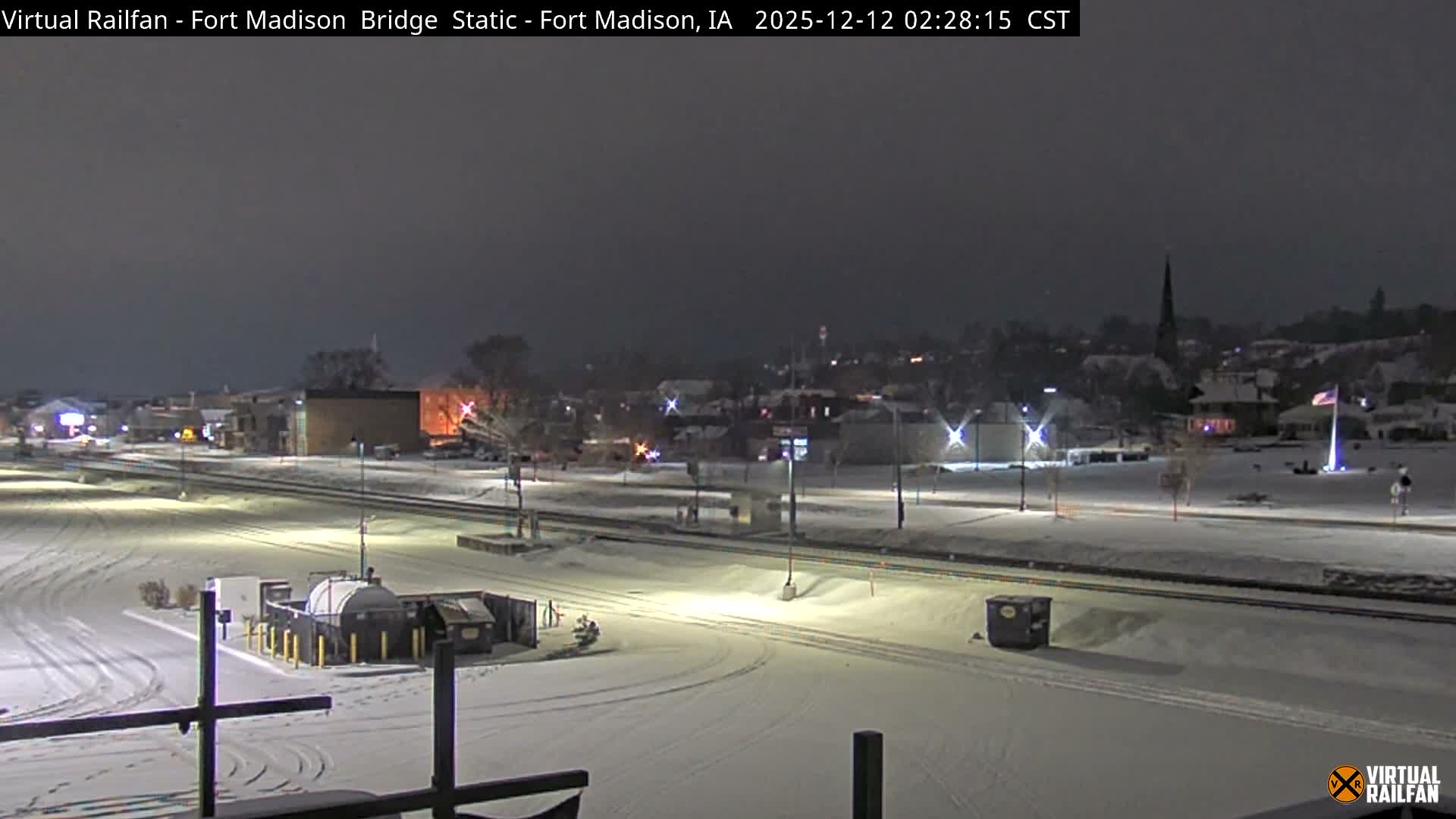 Fort Madison Railroad Crossing Live Cam -  Fort Madison, Lee, Iowa, USA