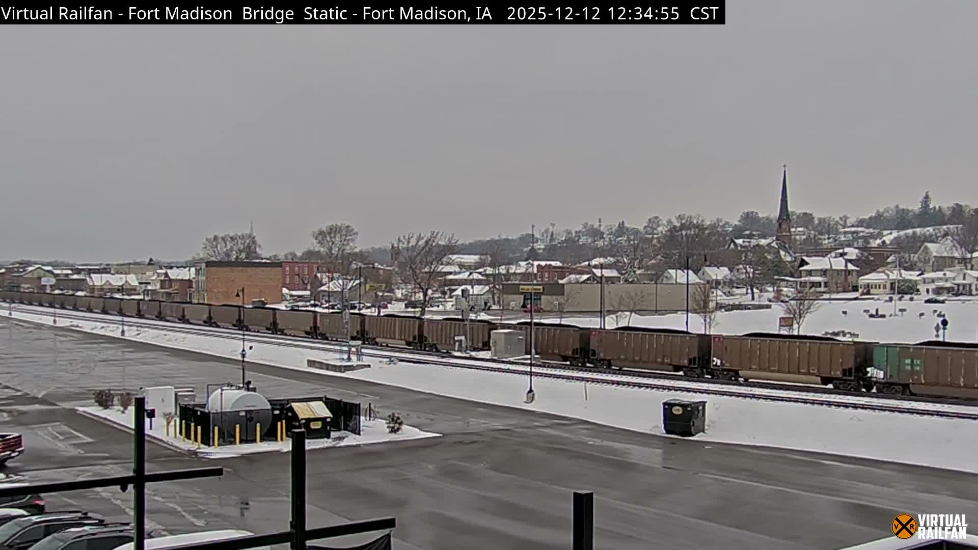 Fort Madison Railroad Crossing Live Cam -  Fort Madison, Lee, Iowa, USA