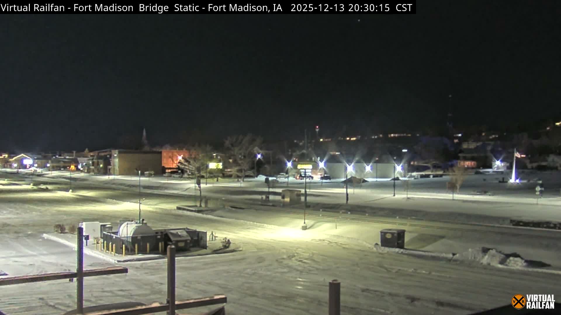 Fort Madison Railroad Crossing Live Cam -  Fort Madison, Lee, Iowa, USA