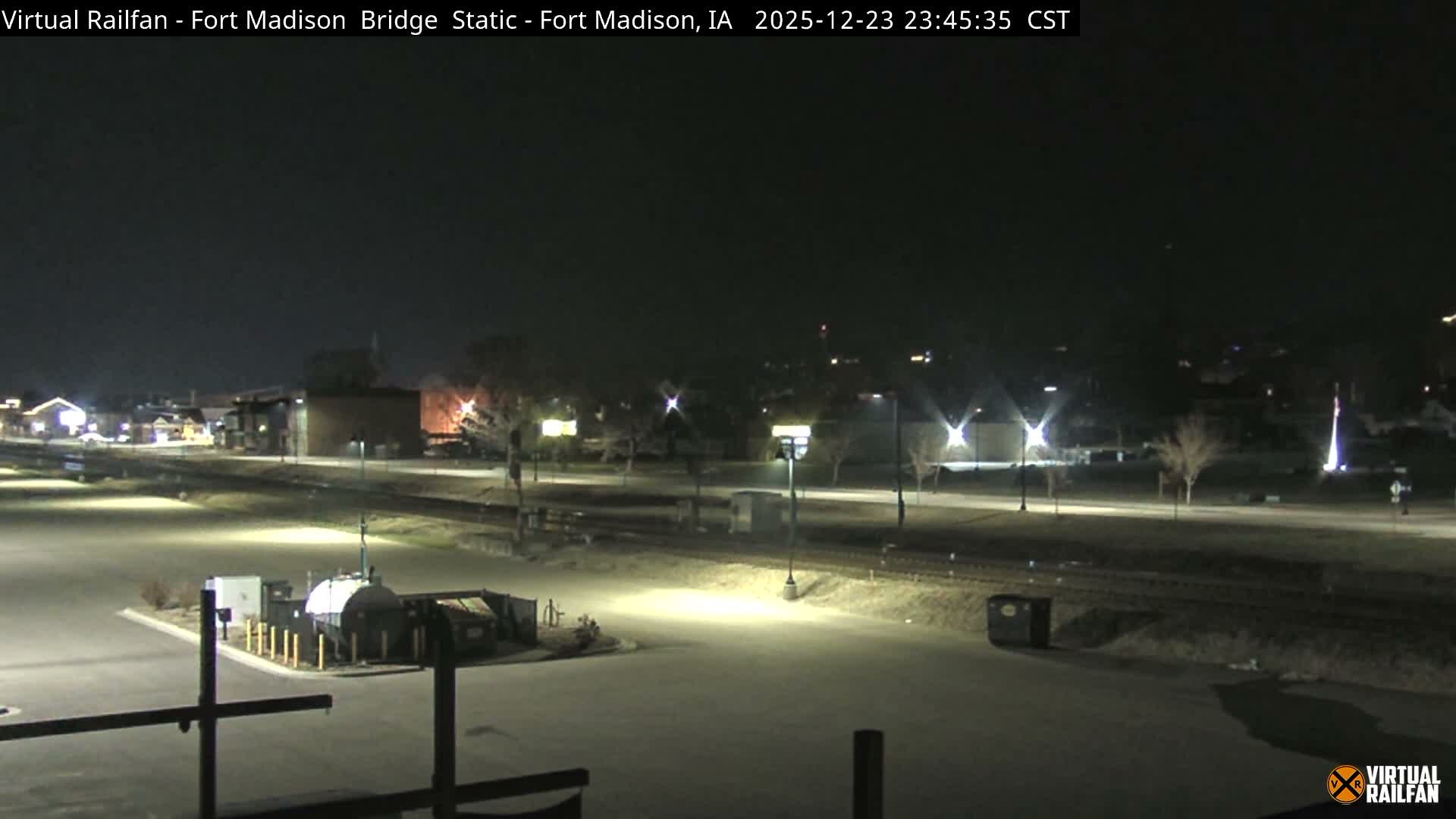 Fort Madison Railroad Crossing Live Cam -  Fort Madison, Lee, Iowa, USA