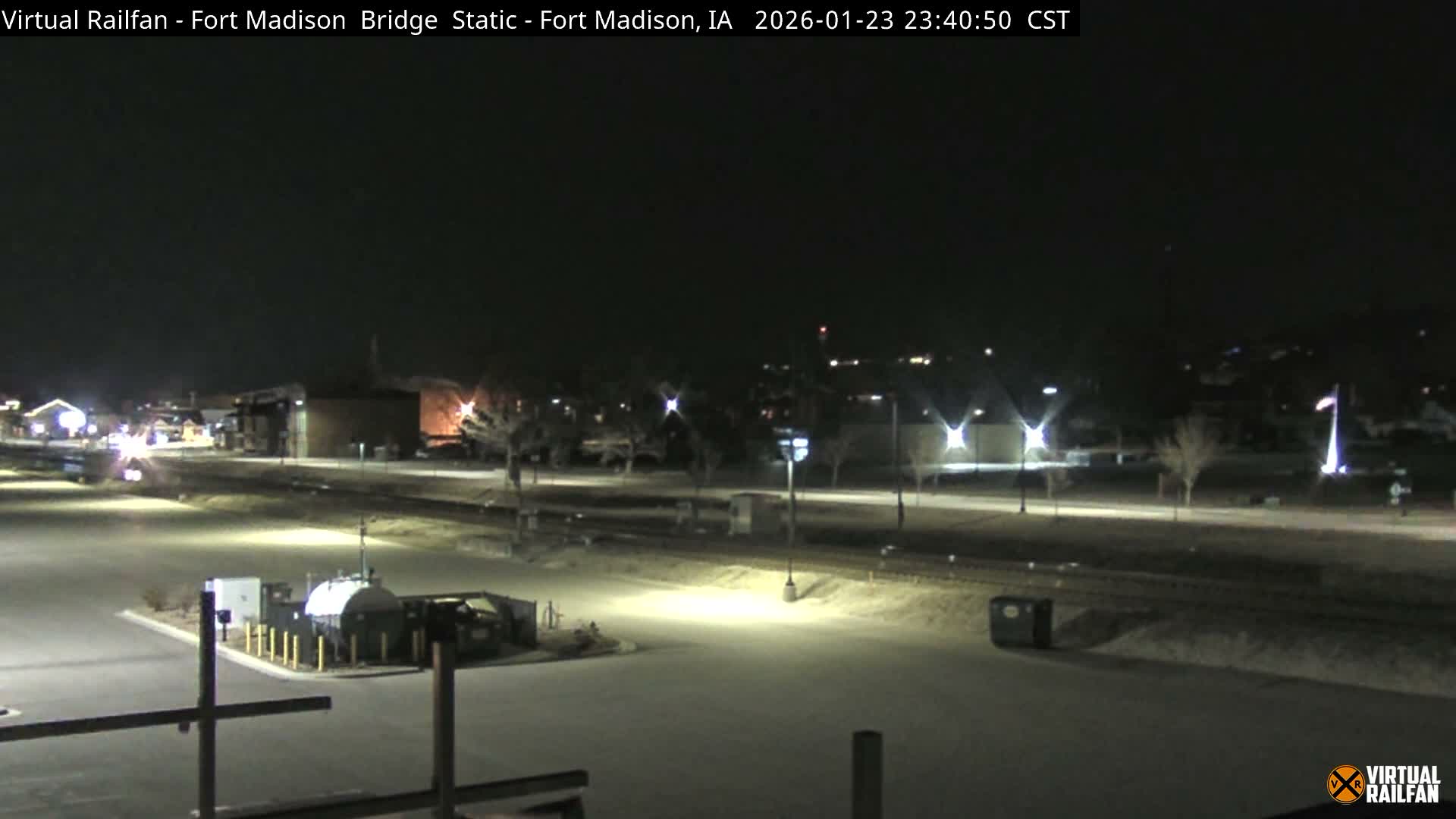 Fort Madison Railroad Crossing Live Cam -  Fort Madison, Lee, Iowa, USA