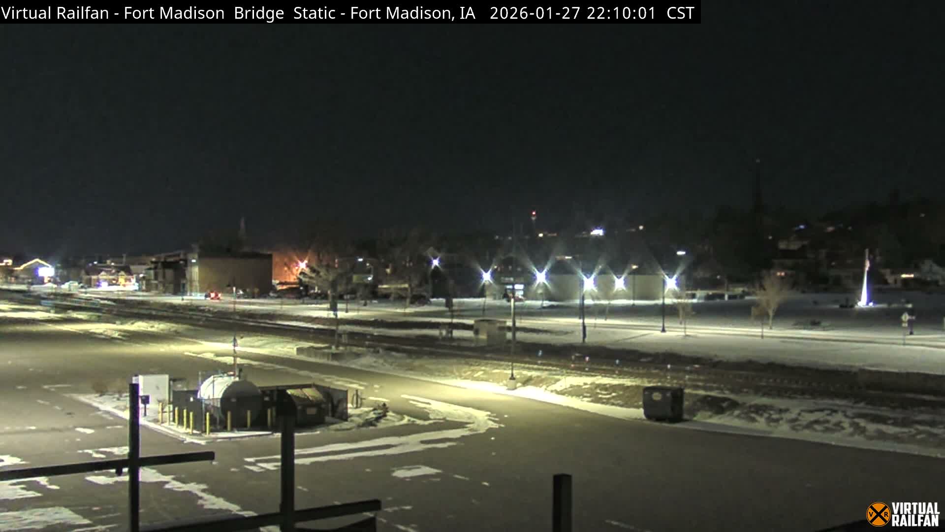 Fort Madison Railroad Crossing Live Cam -  Fort Madison, Lee, Iowa, USA