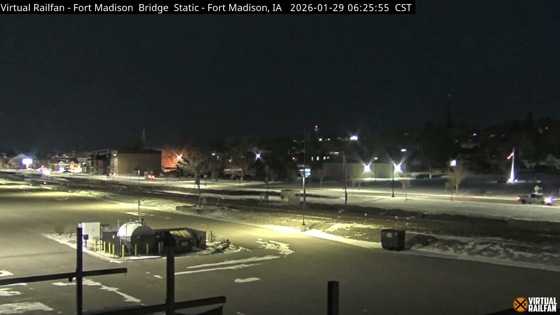 Fort Madison Railroad Crossing Live Cam -  Fort Madison, Lee, Iowa, USA