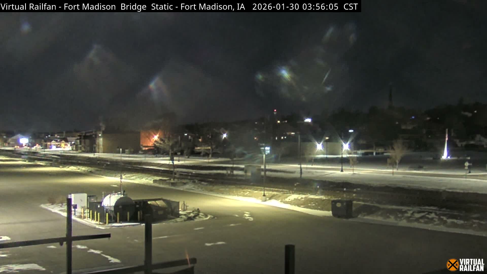 Fort Madison Railroad Crossing Live Cam -  Fort Madison, Lee, Iowa, USA