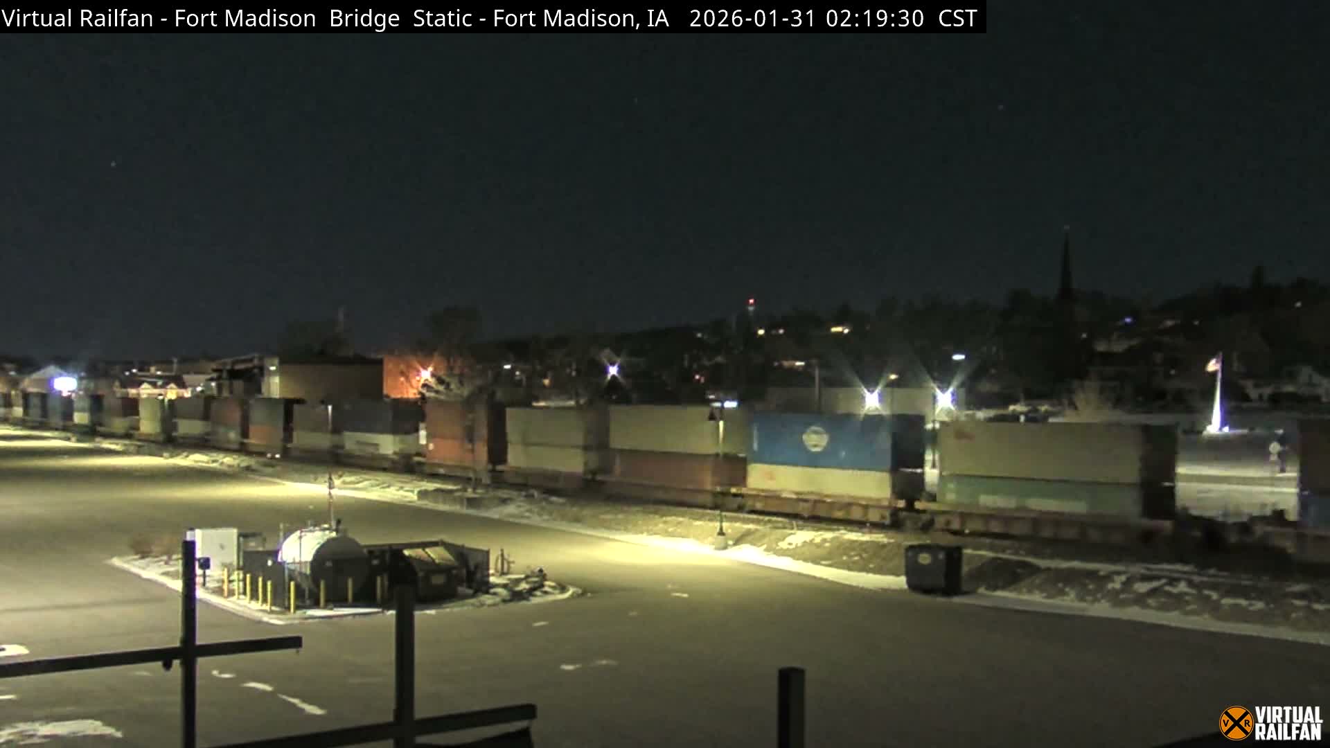 Fort Madison Railroad Crossing Live Cam -  Fort Madison, Lee, Iowa, USA