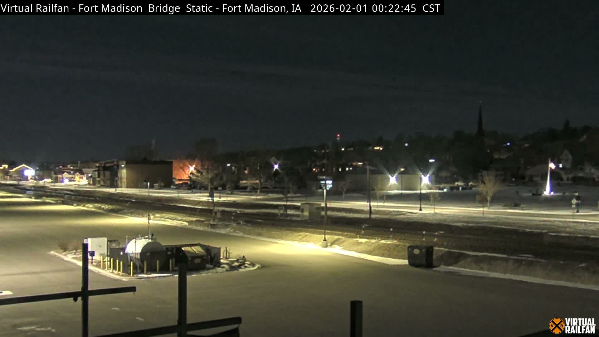 Fort Madison Railroad Crossing Live Cam -  Fort Madison, Lee, Iowa, USA