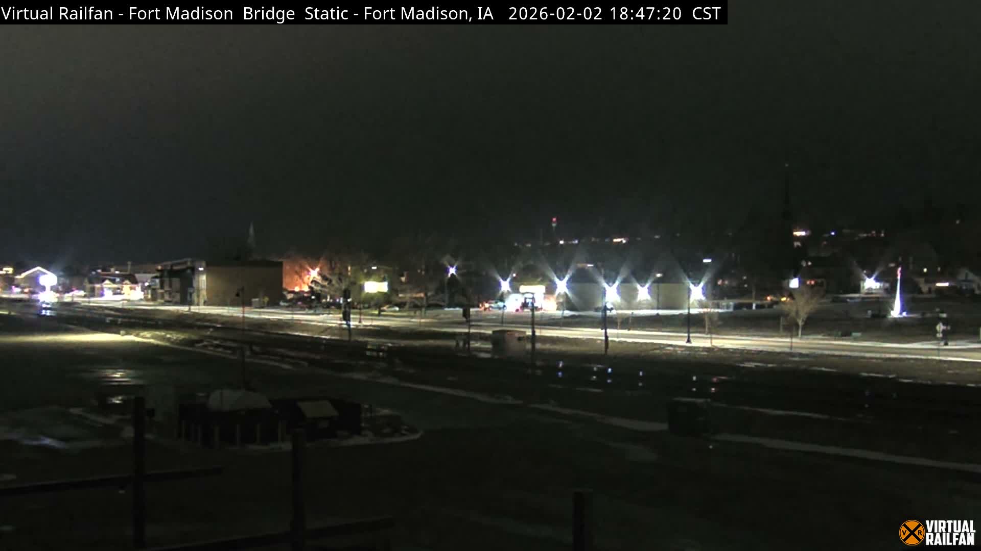 Fort Madison Railroad Crossing Live Cam -  Fort Madison, Lee, Iowa, USA