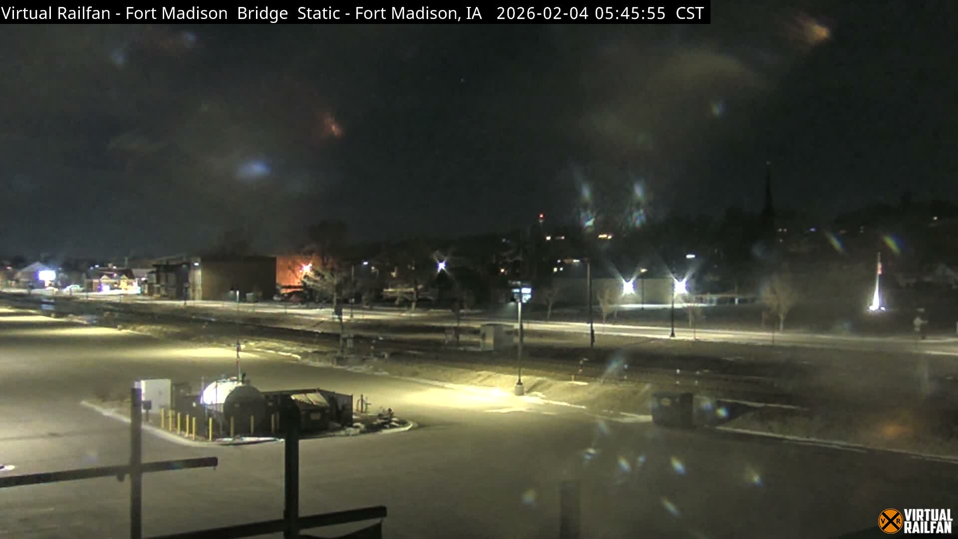 Fort Madison Railroad Crossing Live Cam -  Fort Madison, Lee, Iowa, USA