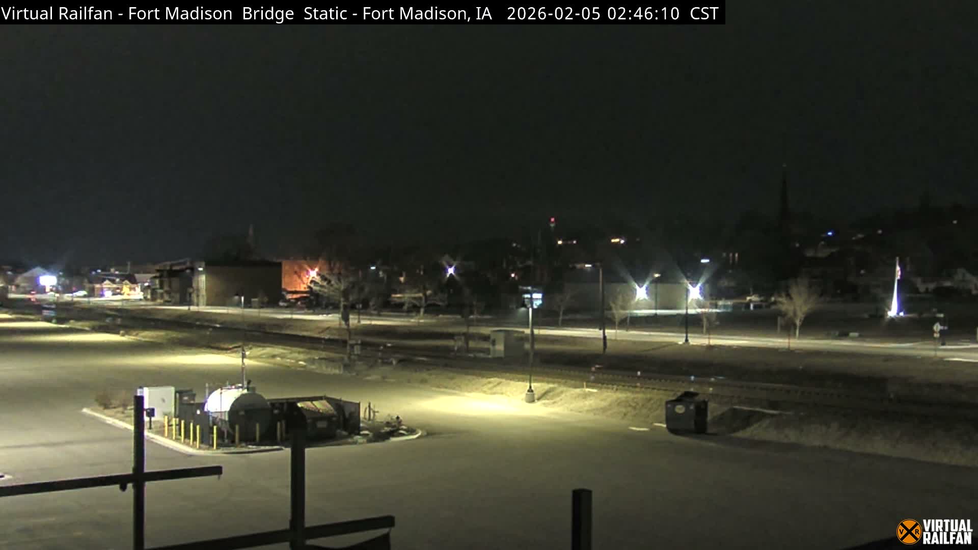 Fort Madison Railroad Crossing Live Cam -  Fort Madison, Lee, Iowa, USA