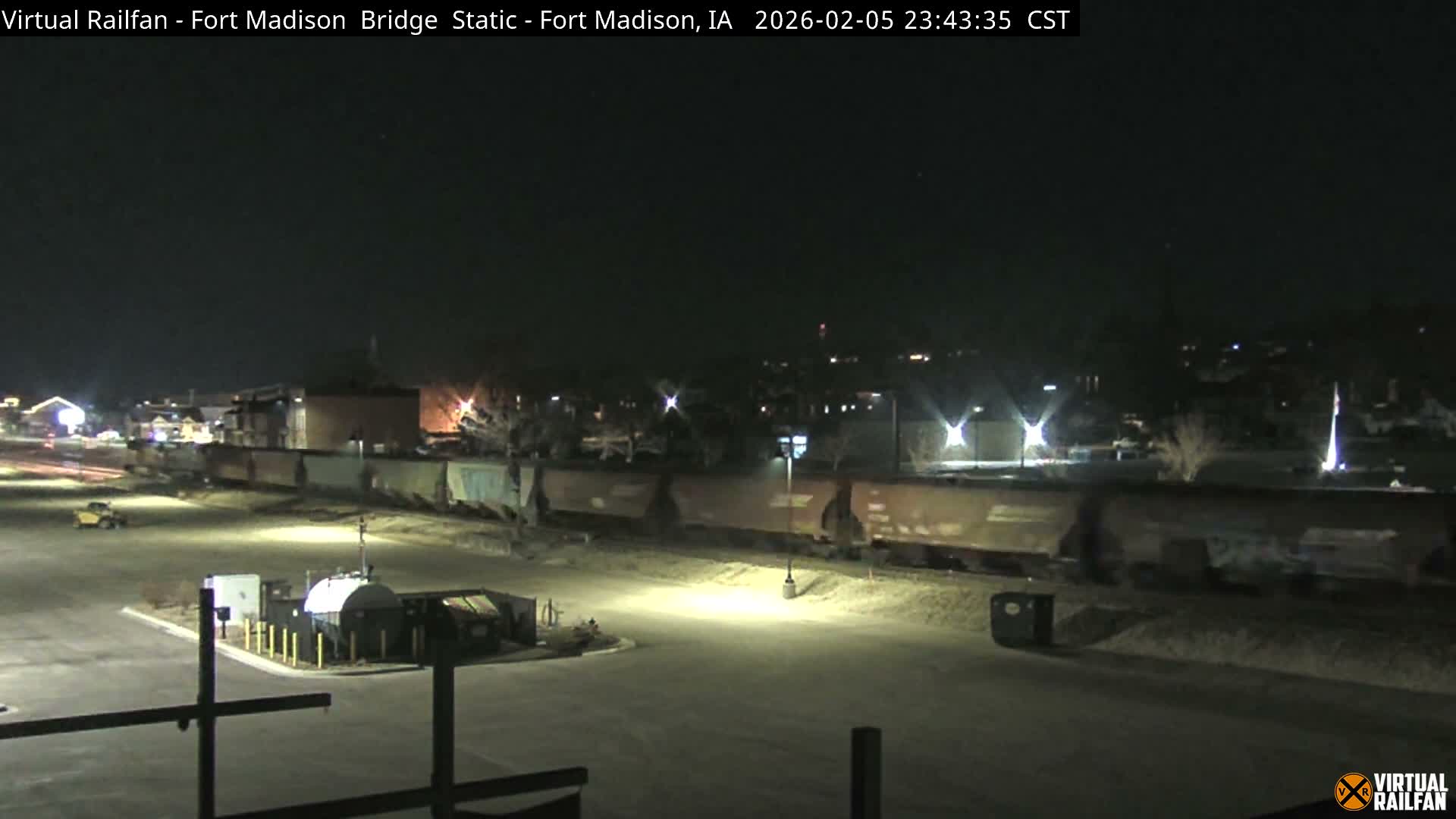 Fort Madison Railroad Crossing Live Cam -  Fort Madison, Lee, Iowa, USA