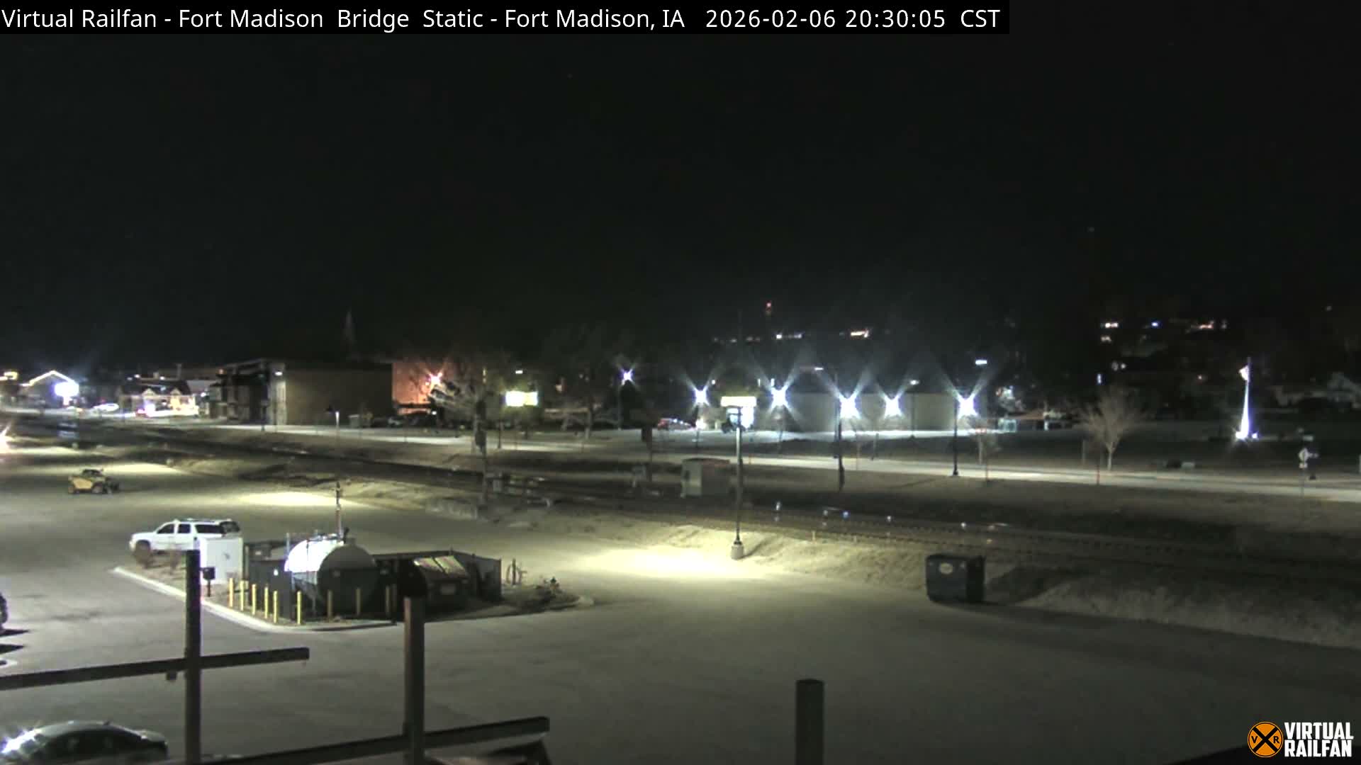 Fort Madison Railroad Crossing Live Cam -  Fort Madison, Lee, Iowa, USA