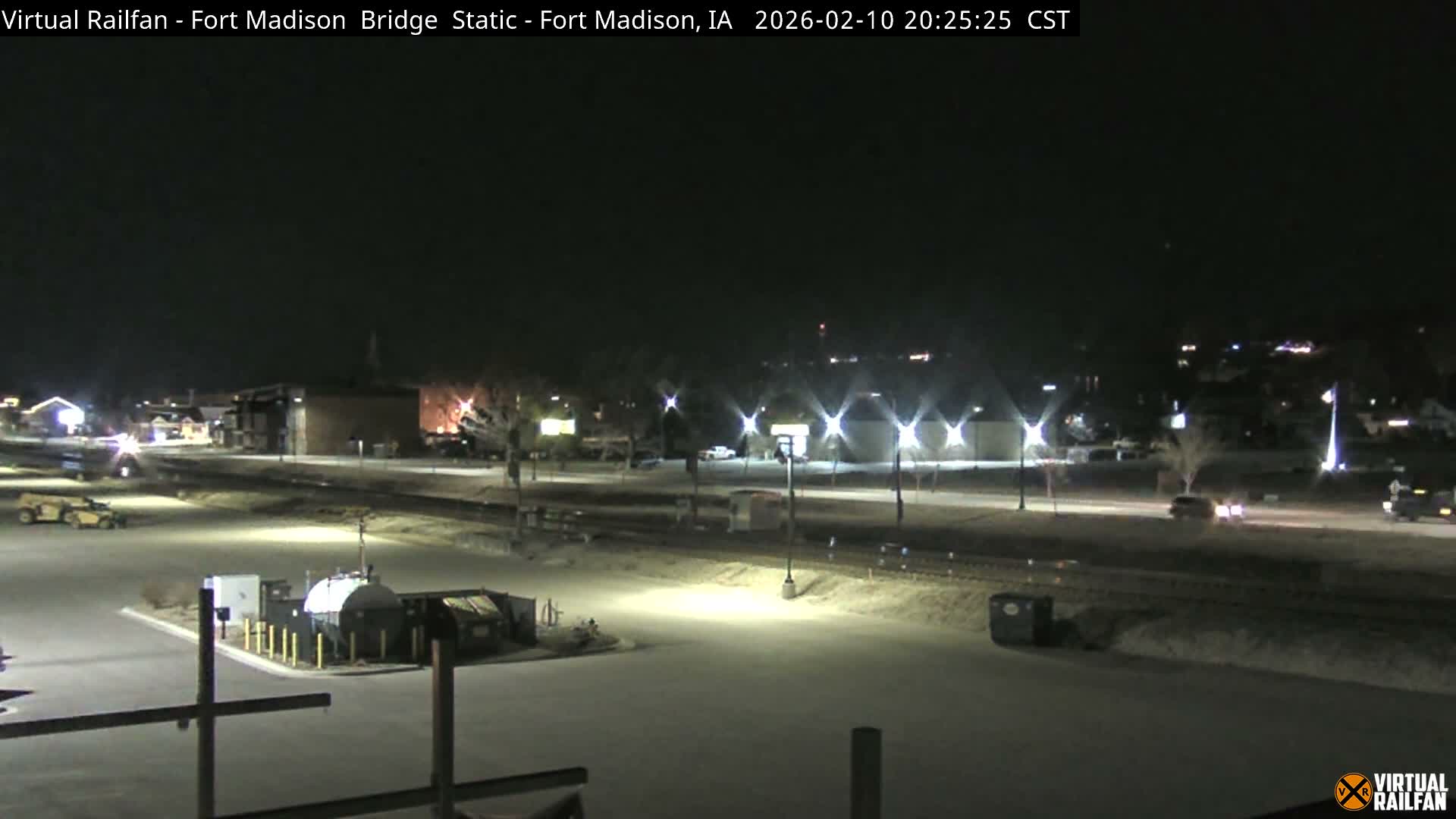 Fort Madison Railroad Crossing Live Cam -  Fort Madison, Lee, Iowa, USA
