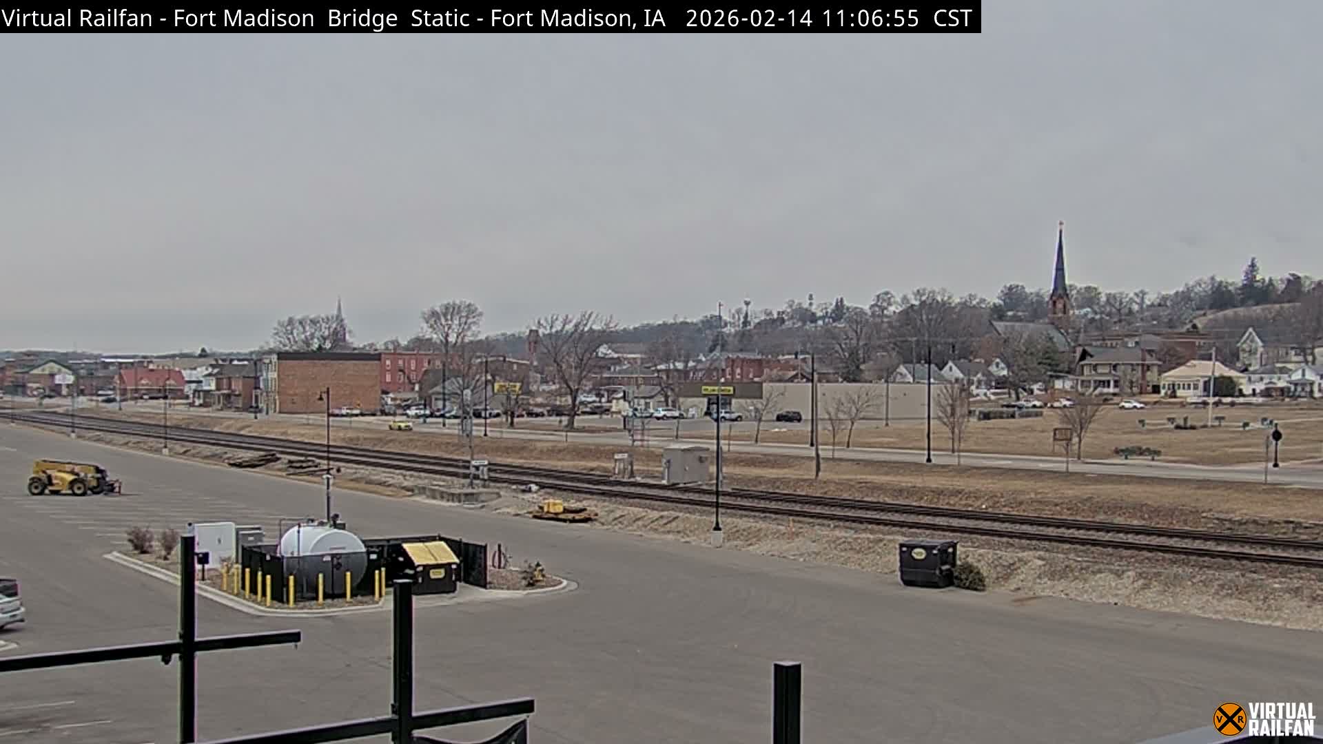 Fort Madison Railroad Crossing Live Cam -  Fort Madison, Lee, Iowa, USA