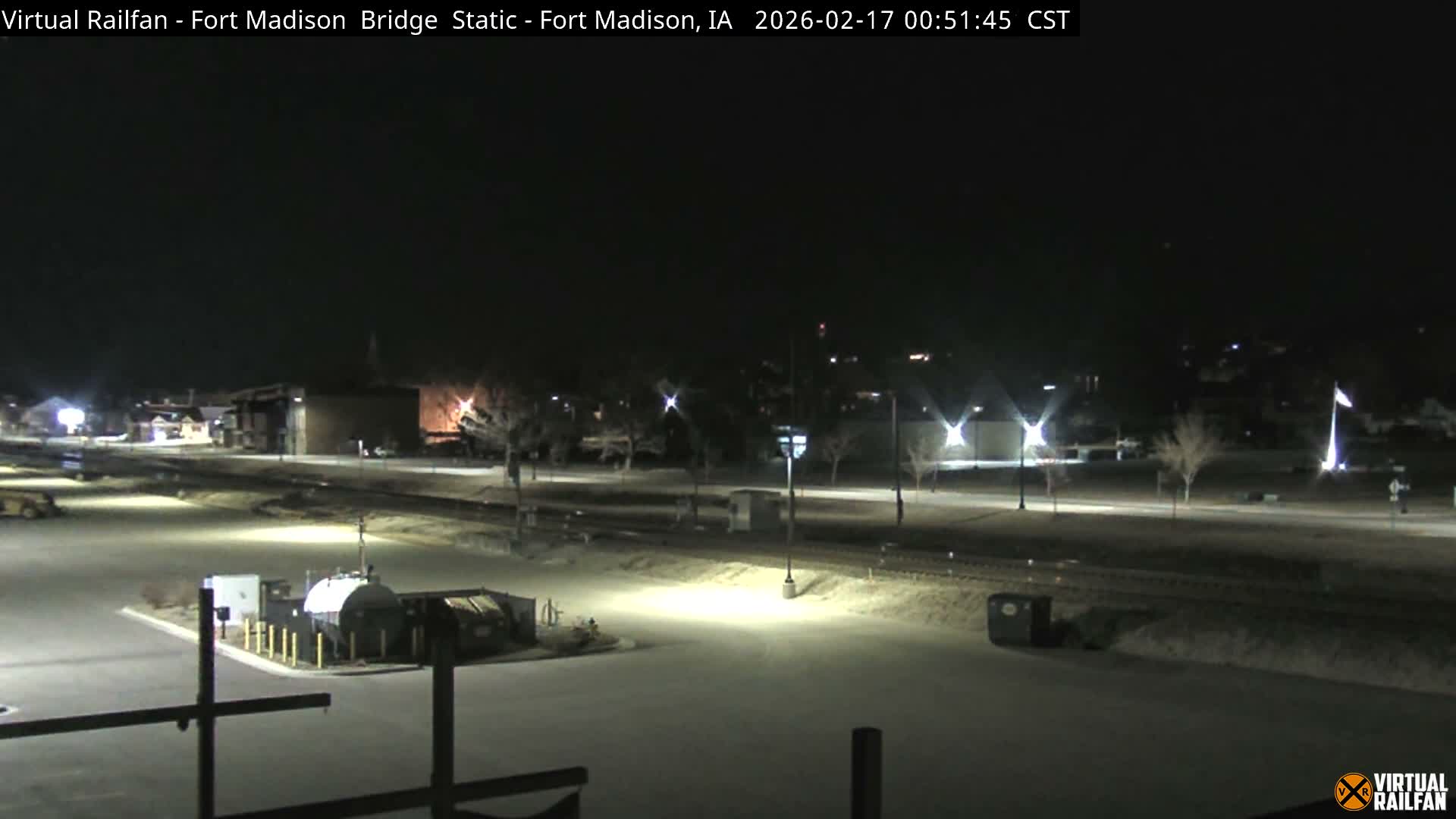 Fort Madison Railroad Crossing Live Cam -  Fort Madison, Lee, Iowa, USA