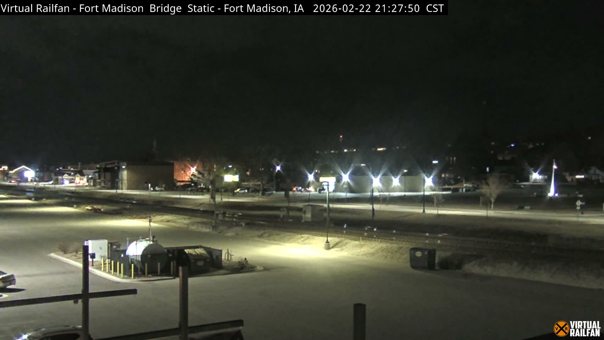 Fort Madison Railroad Crossing Live Cam -  Fort Madison, Lee, Iowa, USA