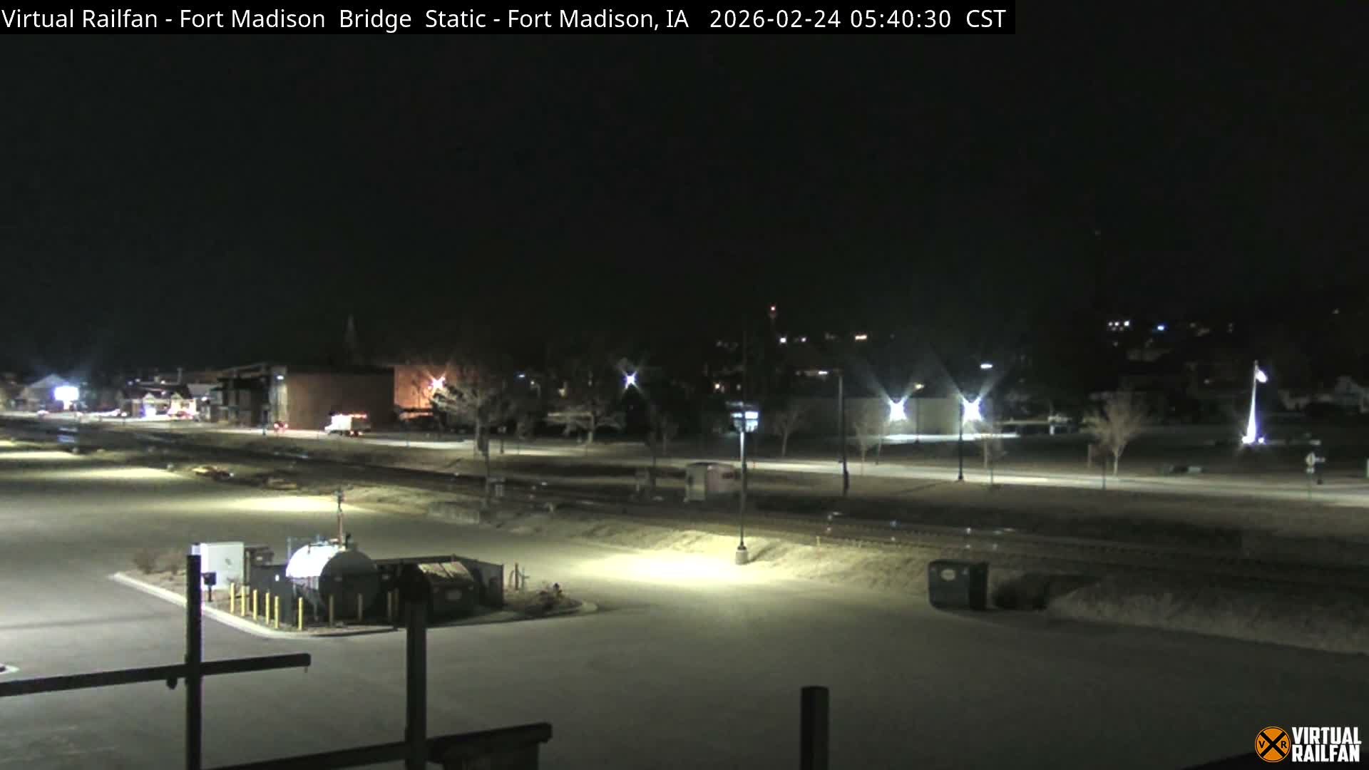 Fort Madison Railroad Crossing Live Cam -  Fort Madison, Lee, Iowa, USA